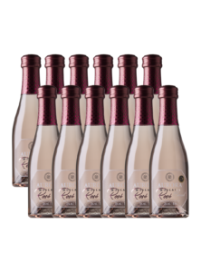 Box Tancini Mini Espumante Moscatel Rosé 187ml – 12 Unidades
