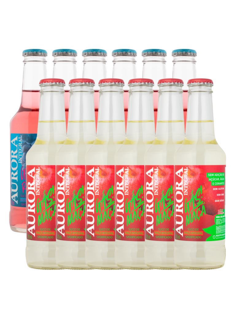 Kit Suco Tancini Integral Gaseificado Rosé e Maça - 12 unidades