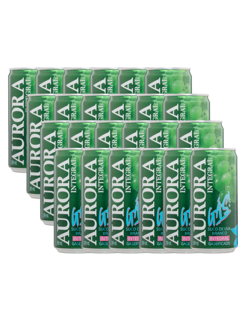 Kit Suco Tancini Integral de Uva Branca Gaseificado Lata - 24 unidades