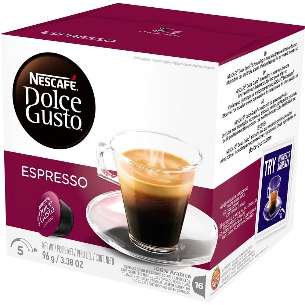 Nescafé Dolce Gusto Espresso 96g Com 16 Cápsulas
