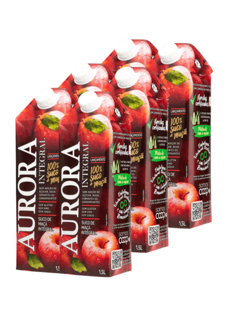 Kit Suco Tancini Integral de Maçã Tetra Pak 1,5L com 6 un