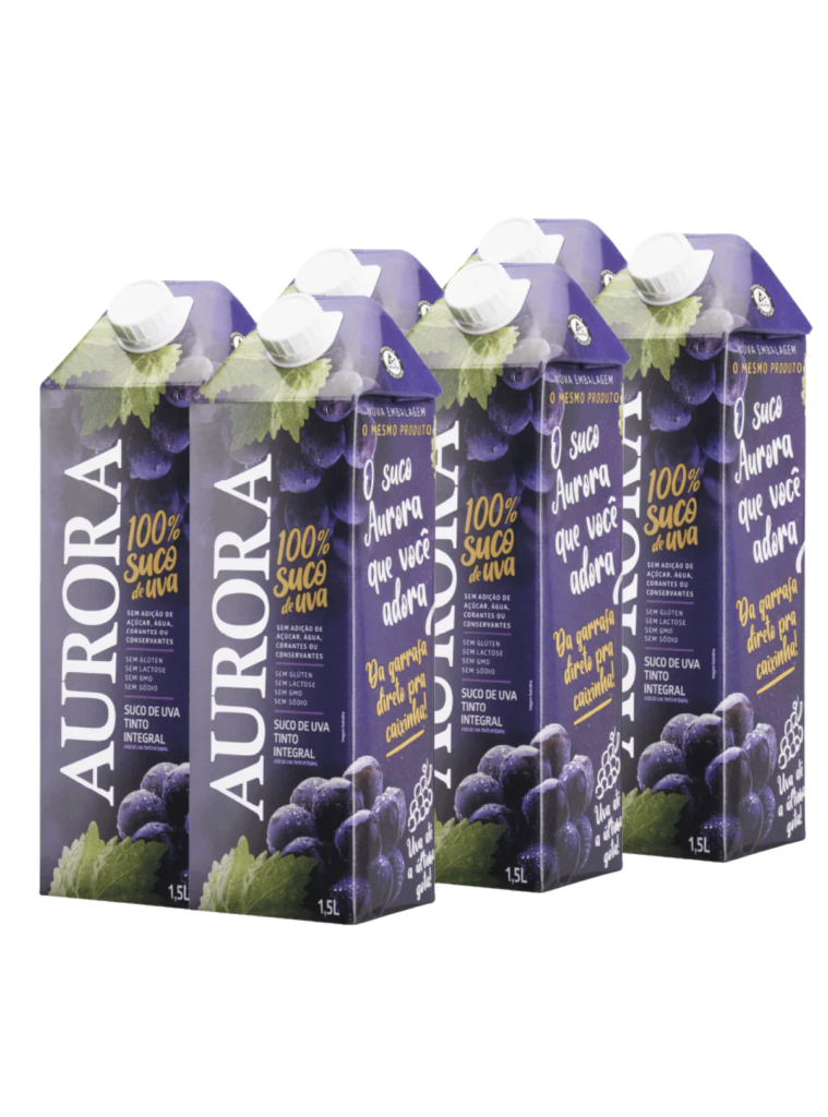 Kit Suco Tancini Integral de Uva Tinto Tetra Pak 1,5L com 6 unidades