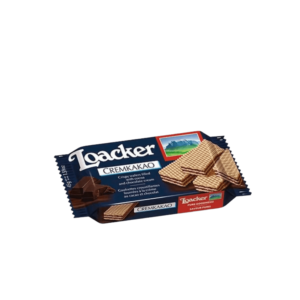 Biscoito Loacker Wafer Mini Cremkakao 45g