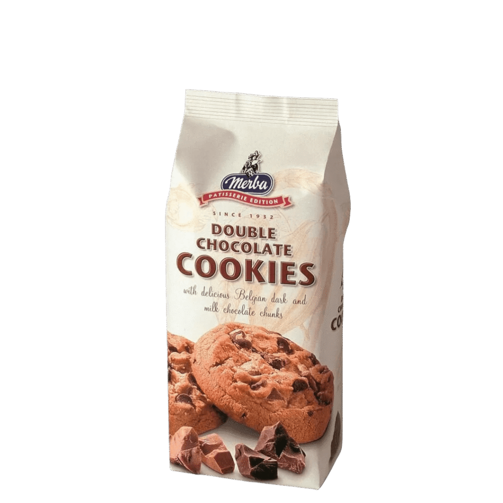 Biscoito Merba Cookie Double Chocolate 200g