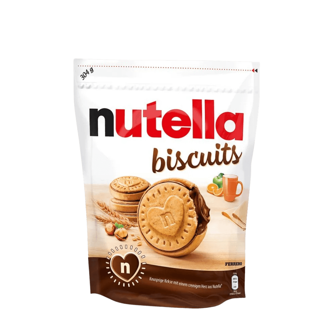Biscoito Nutella Biscuit com Recheio de Creme de Nozes 304g