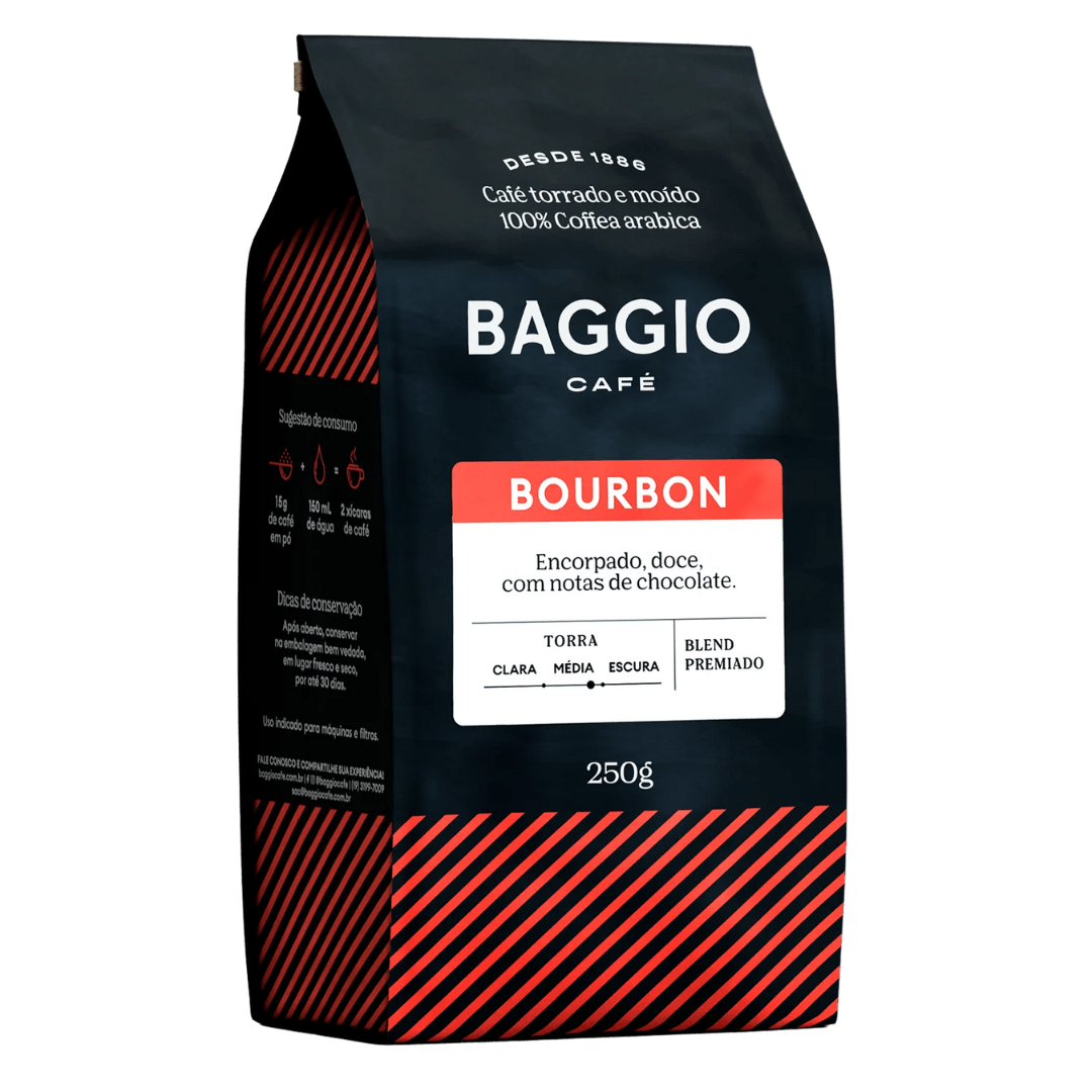 Café Torrado e Moído Bourbon Baggio Pacote 250g