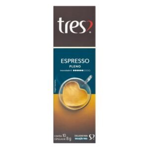 Café Tres Espresso Pleno Com 10 Cápsulas 80g