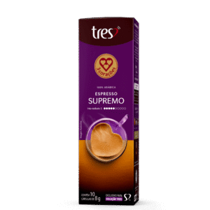 Capsula TRES Café Espresso Supremo 3 Corações 10 unid