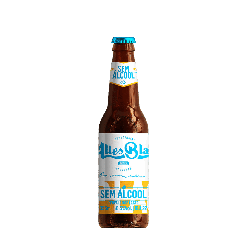 Cerveja Alles Blau Sem Álcool Hop Lager 355ml