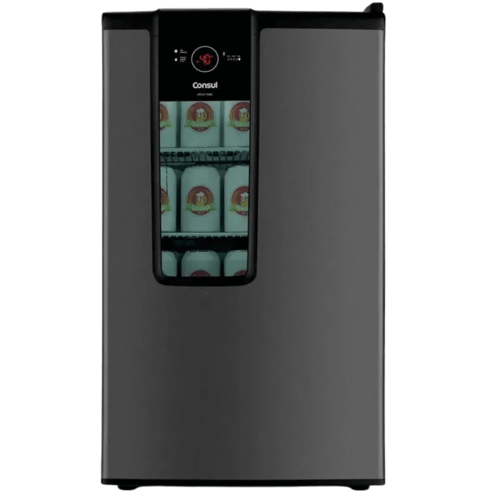 Cervejeira Consul 82L Display Na Porta Controle de Temperatura Titanium 220V