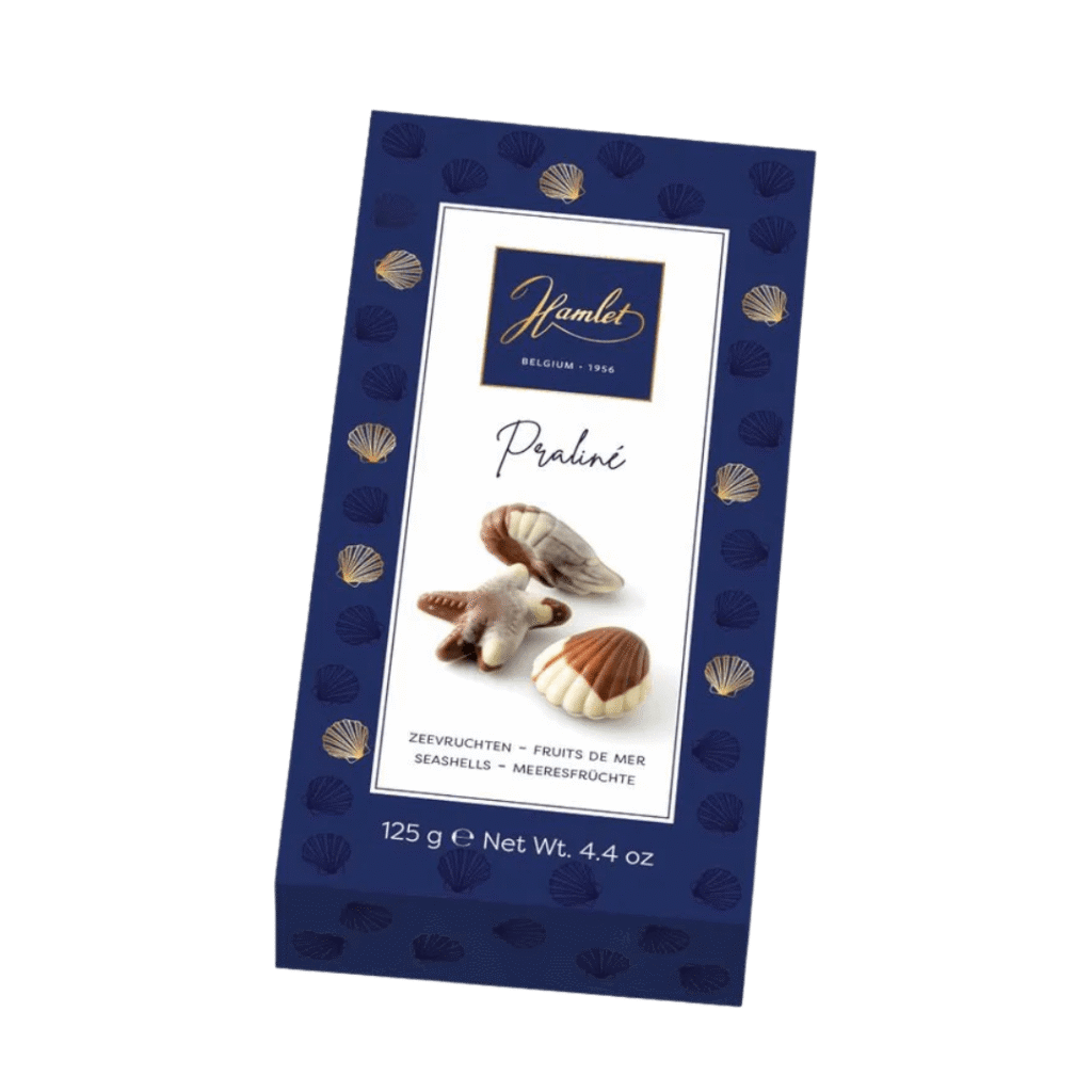 Chocolate Belga Hamlet Concha Marinha Recheados 125g