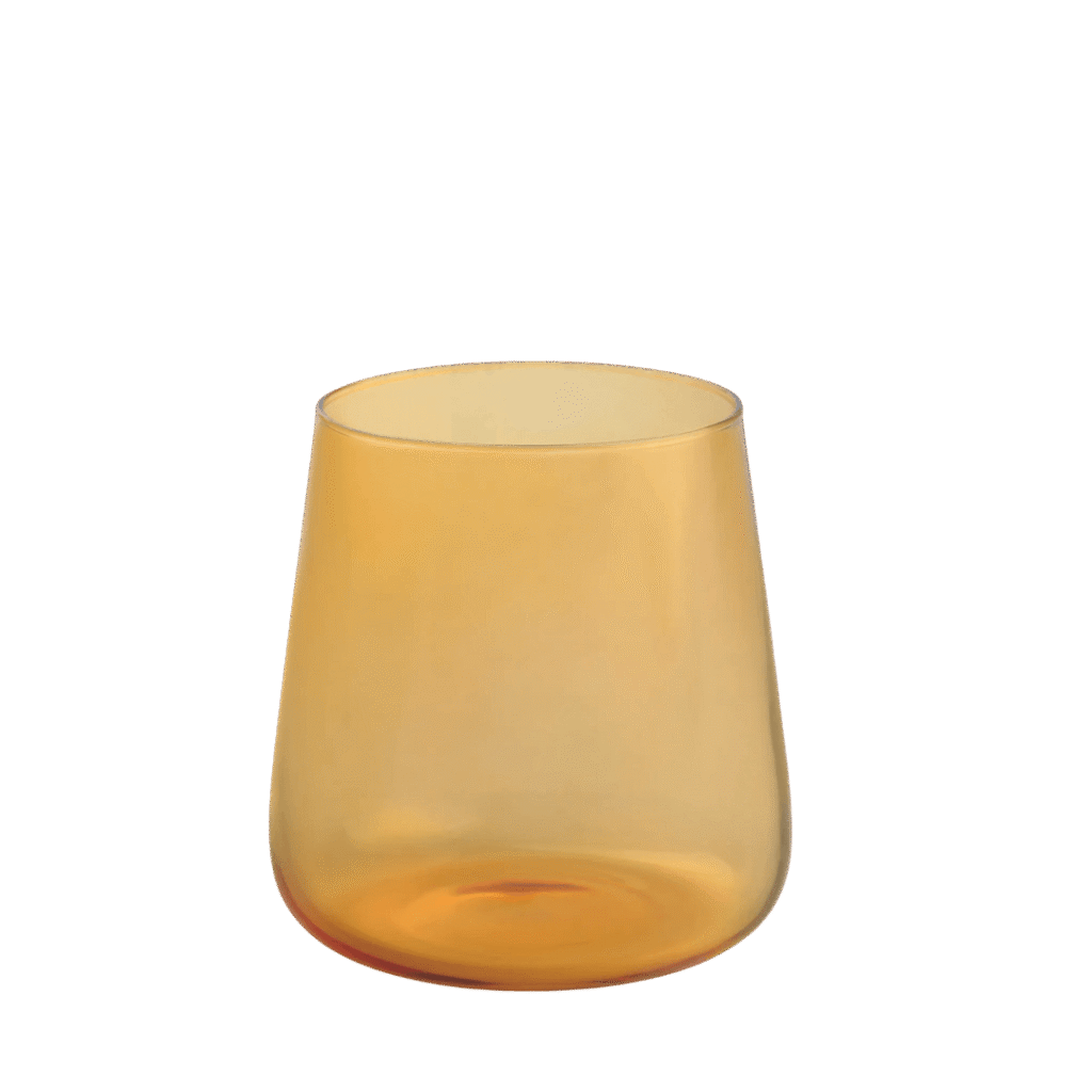 Copo ACasa Ava Vidro Amarelo 375ml
