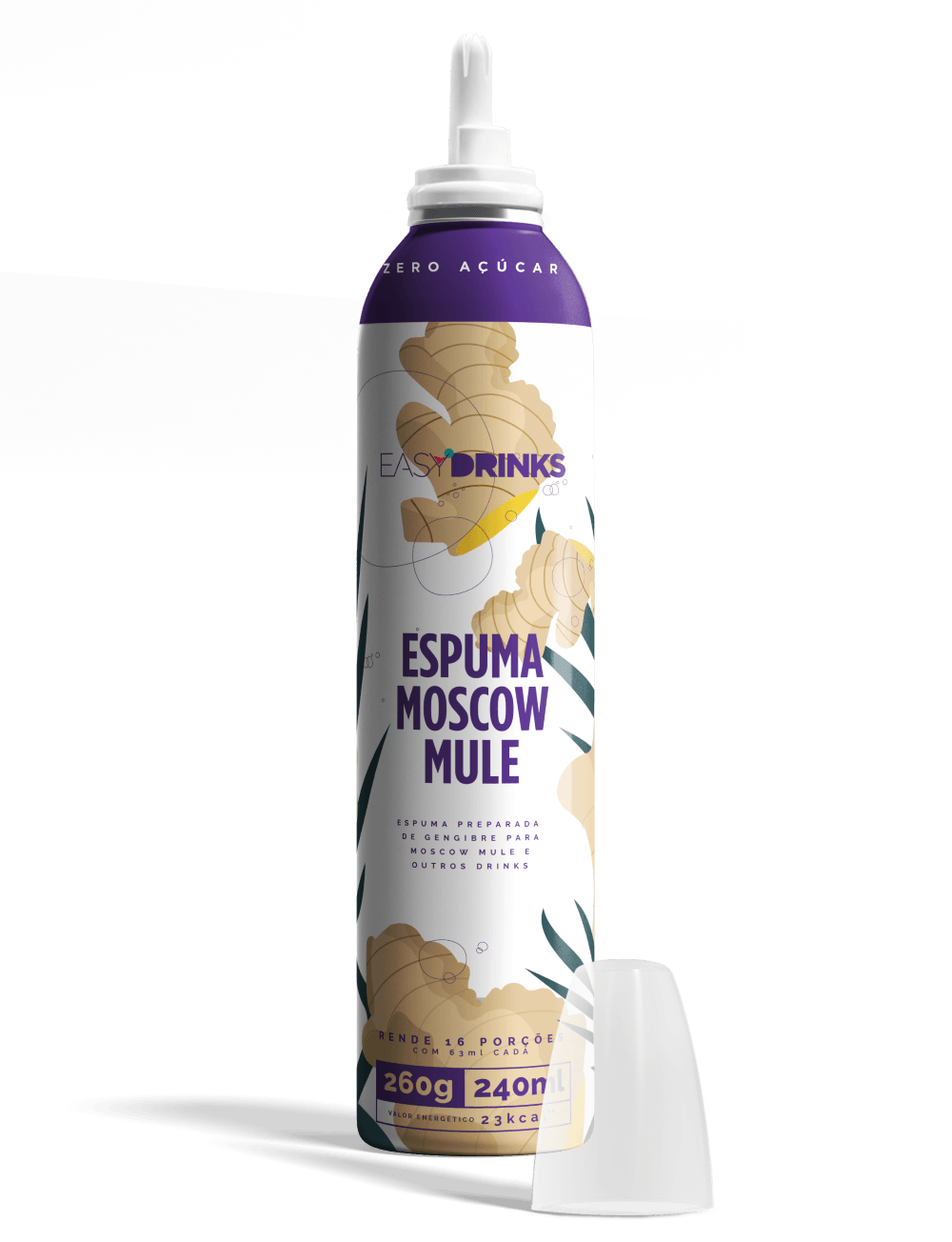Espuma Preparada Easy Drinks Moscow Mule Zero Açucar 260g