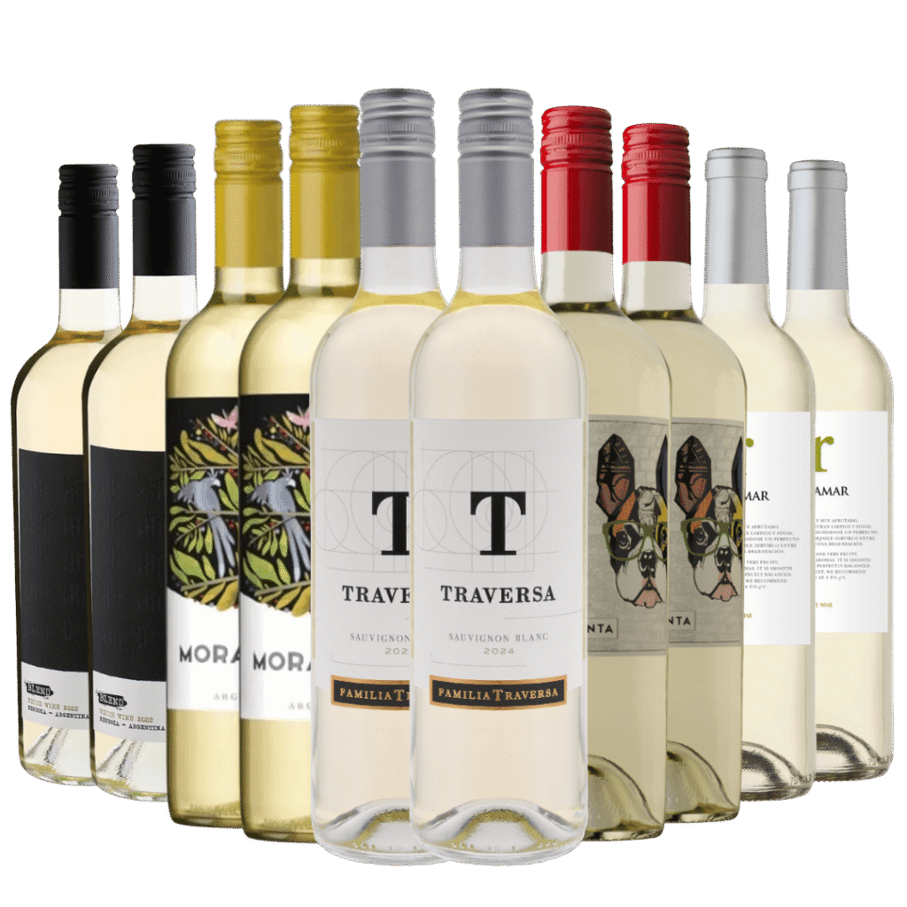 Kit 10 Vinhos Brancos Mais Vendidos