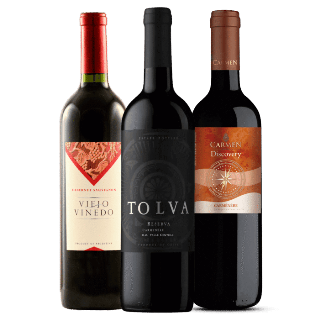 Kit 3 Vinhos Tintos Fáceis de beber