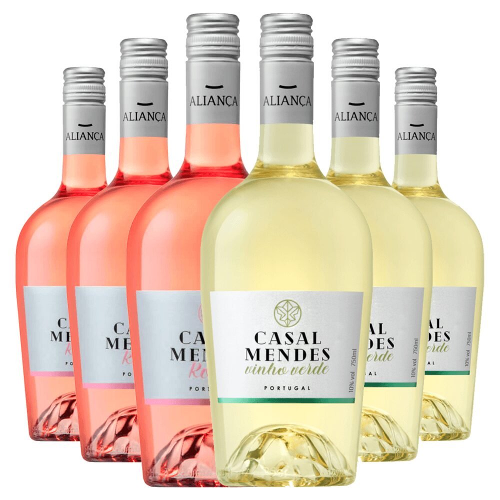 Kit 6 Vinhos Casal Mendes Branco e Rosé