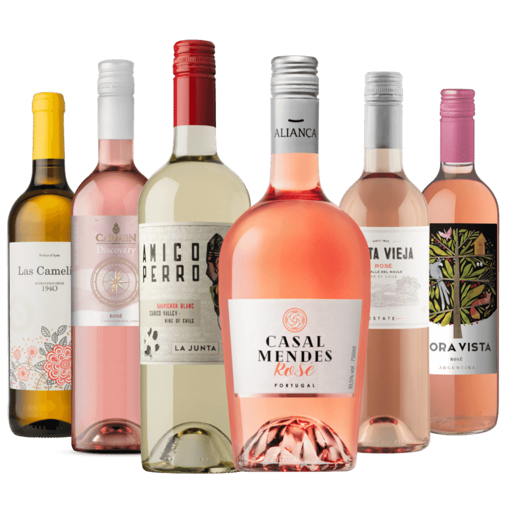 Kit 6  Vinhos Rosés do Mundo