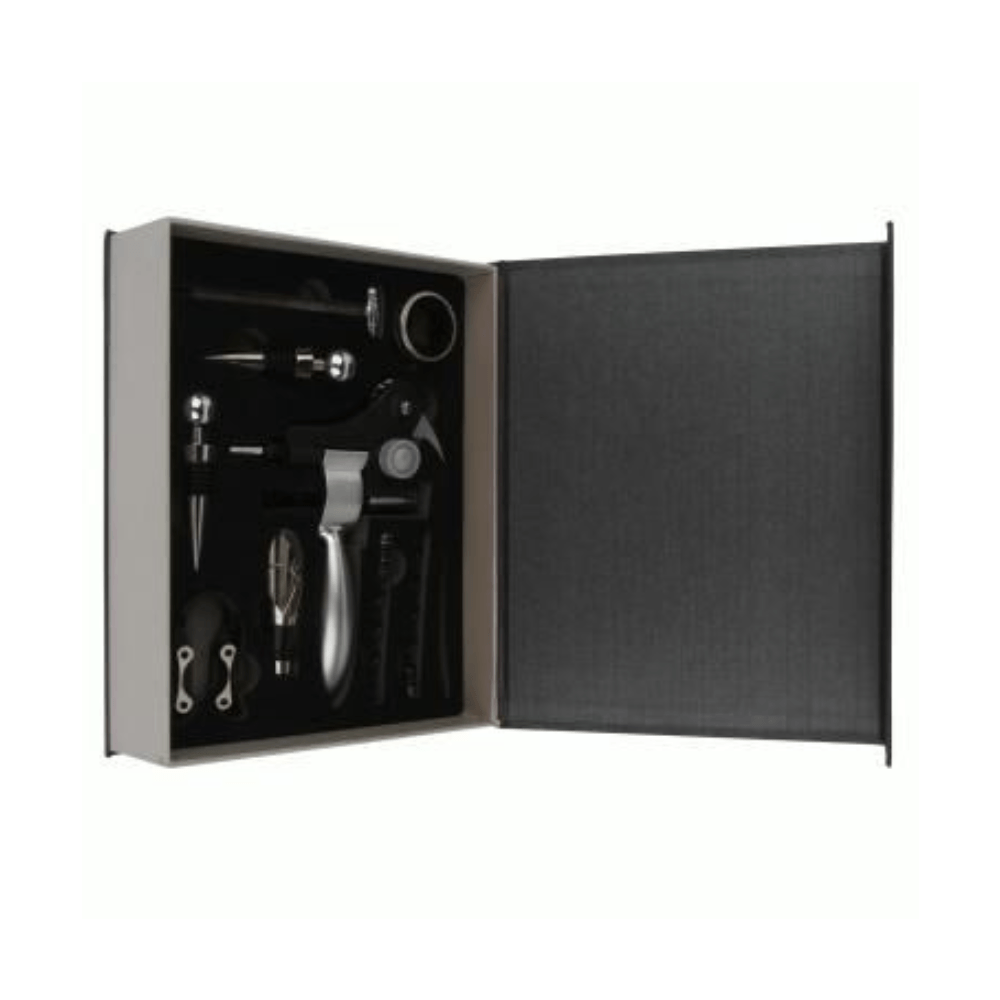 Kit Acessórios para Vinho ACASA Metal com 9 Peças