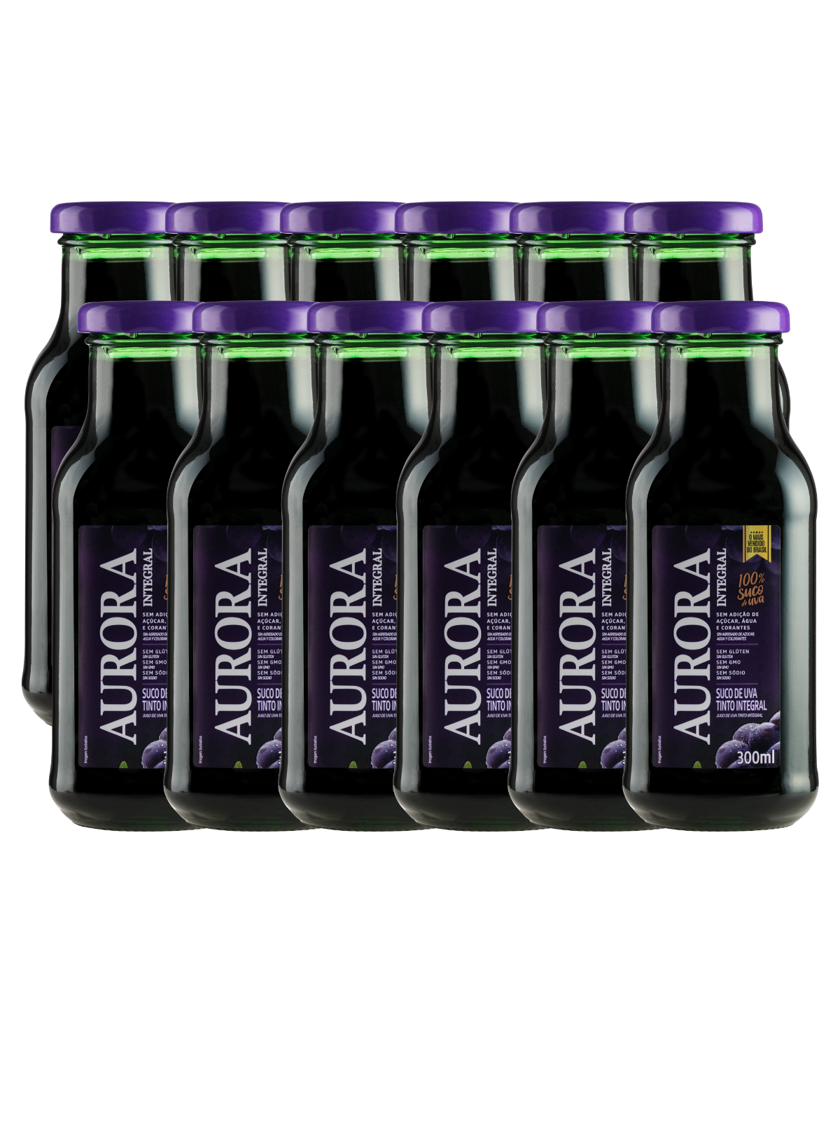 Kit Suco Tancini Integral de Uva 300ml com 12 unidades