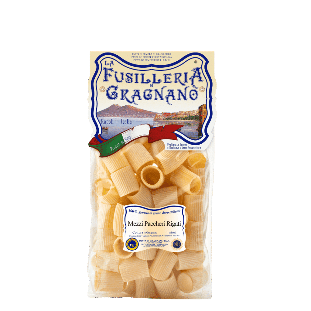 Massa Italiana Gragnano Mezzi Paccheri Rigato 500g