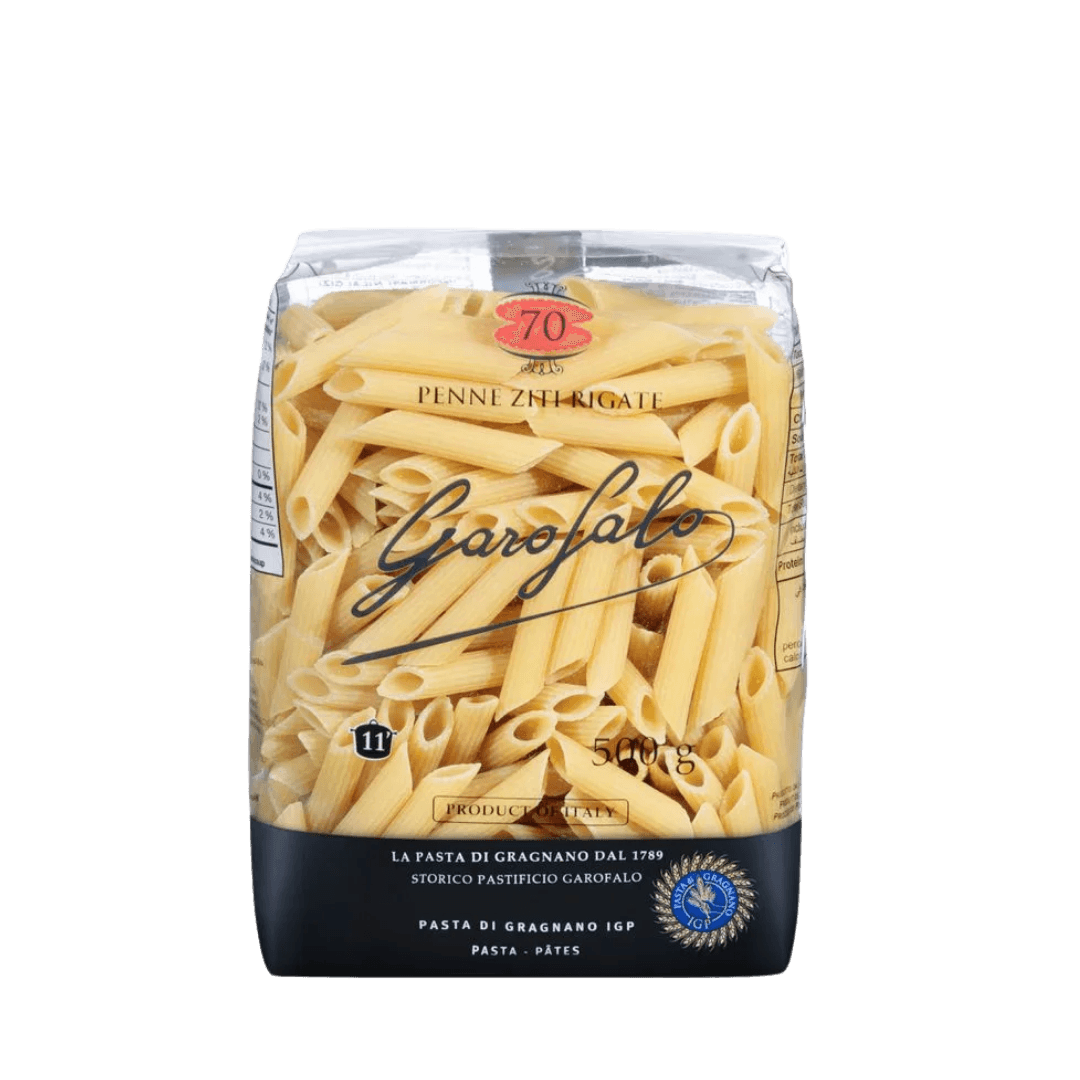 Massa Italiana Grano Duro Garofalo Penne Ziti Regate 500g