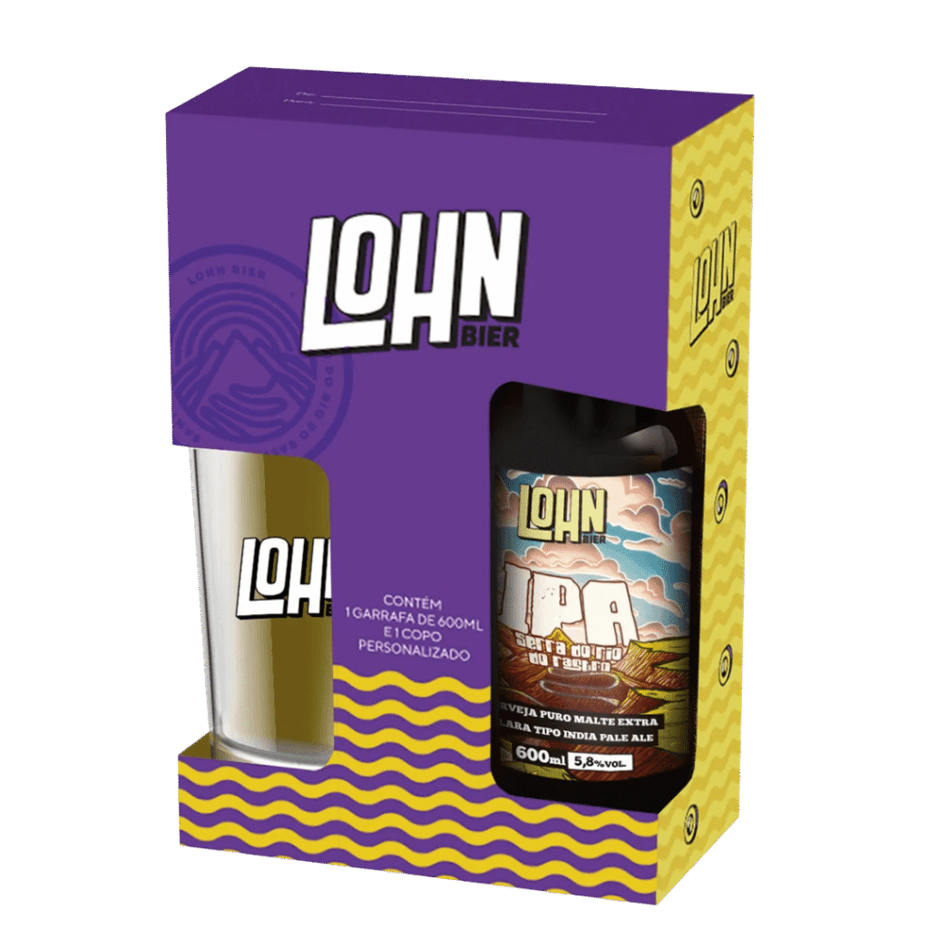 Pack Cerveja Lohn Bier IPA 600ml + Copo 350ml