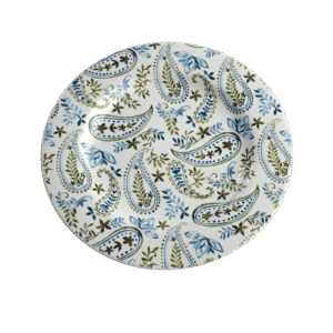 Prato para Lanche ACasa Paisley Stoneware 21cm