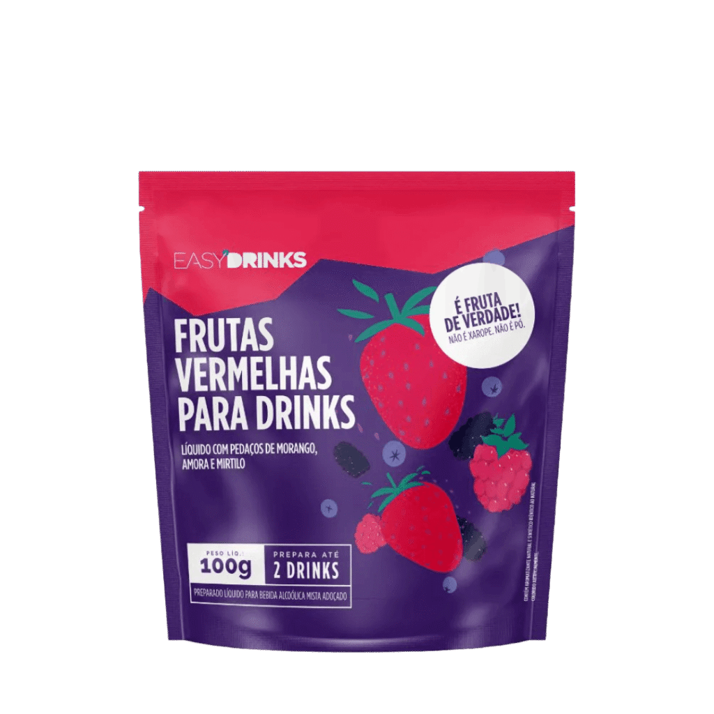 Preparado para Drinks Easy Drinks Frutas Vermelhas 100g