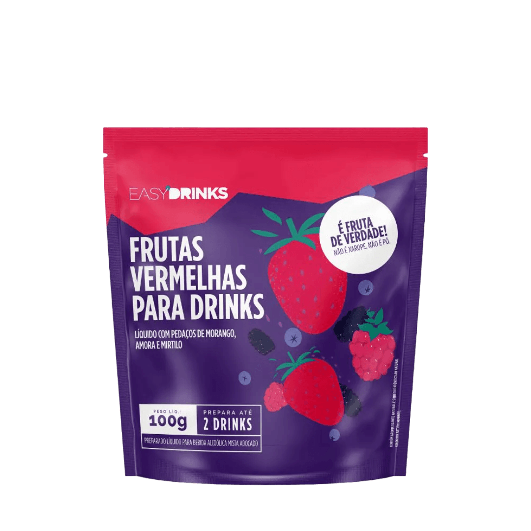 Preparado para Drinks Easy Drinks Frutas Vermelhas 100g
