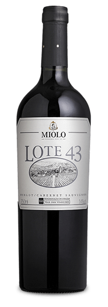 Vinho Tinto Brasileiro Miolo Lote 43 Merlot, Cabernet Sauvignon