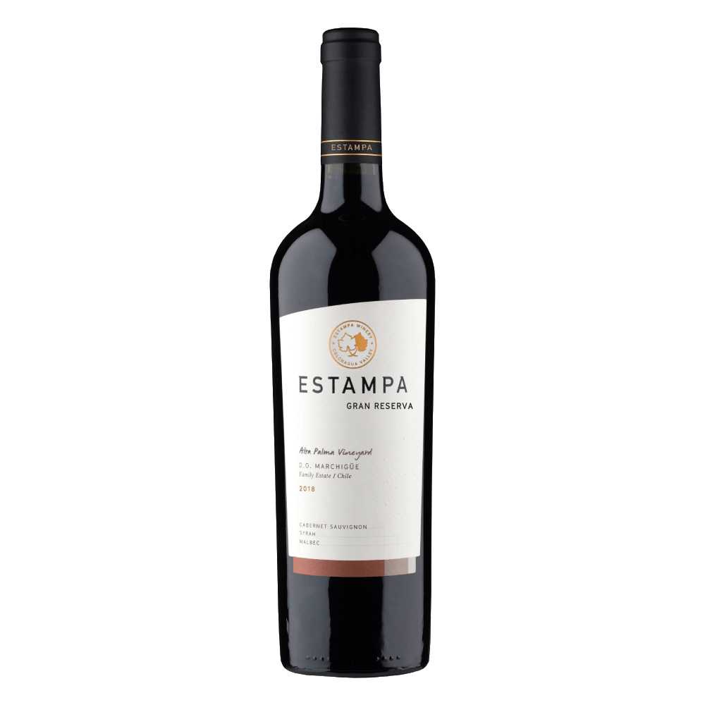 Vinho Tinto Estampa Gran Reserva Cabernet Sauvignon Malbec Syrah