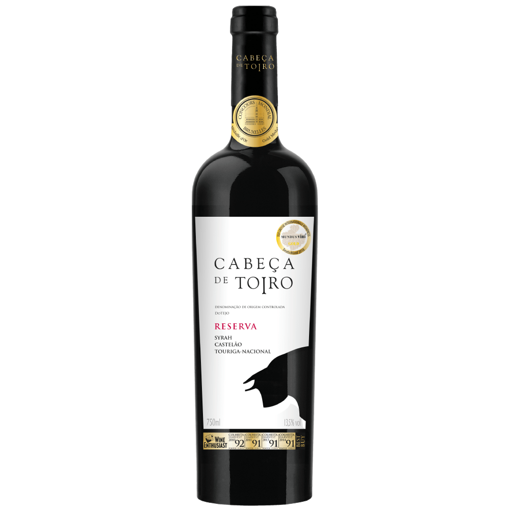 Vinho Tinto Português Cabeça De Toiro Reserva Tejo D.O.C